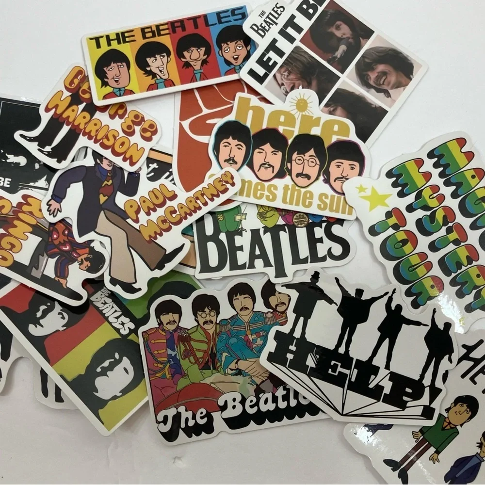 The Beatles Colorful Sticker Set